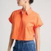 Sơ mi CT croptop tay nhúm