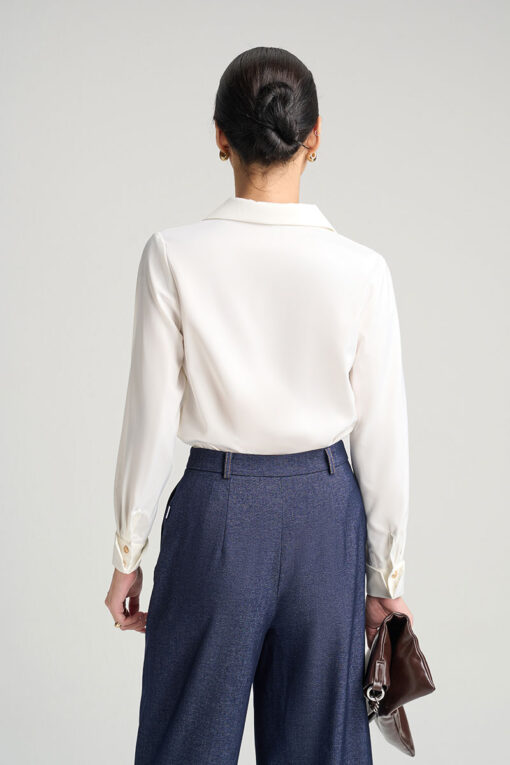 Sơ mi DT cổ bẻ điệu măng sét lật