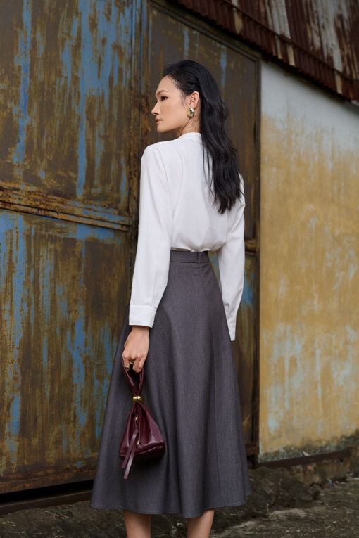 Sơ mi DT cổ vát đính cúc