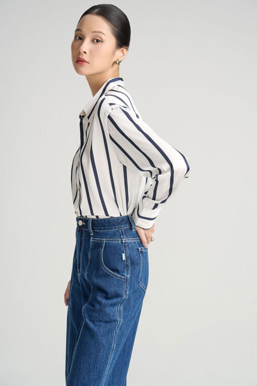 Sơ mi DT suông kẻ sọc