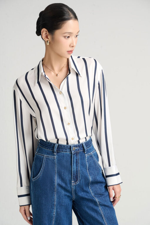 Sơ mi DT suông kẻ sọc