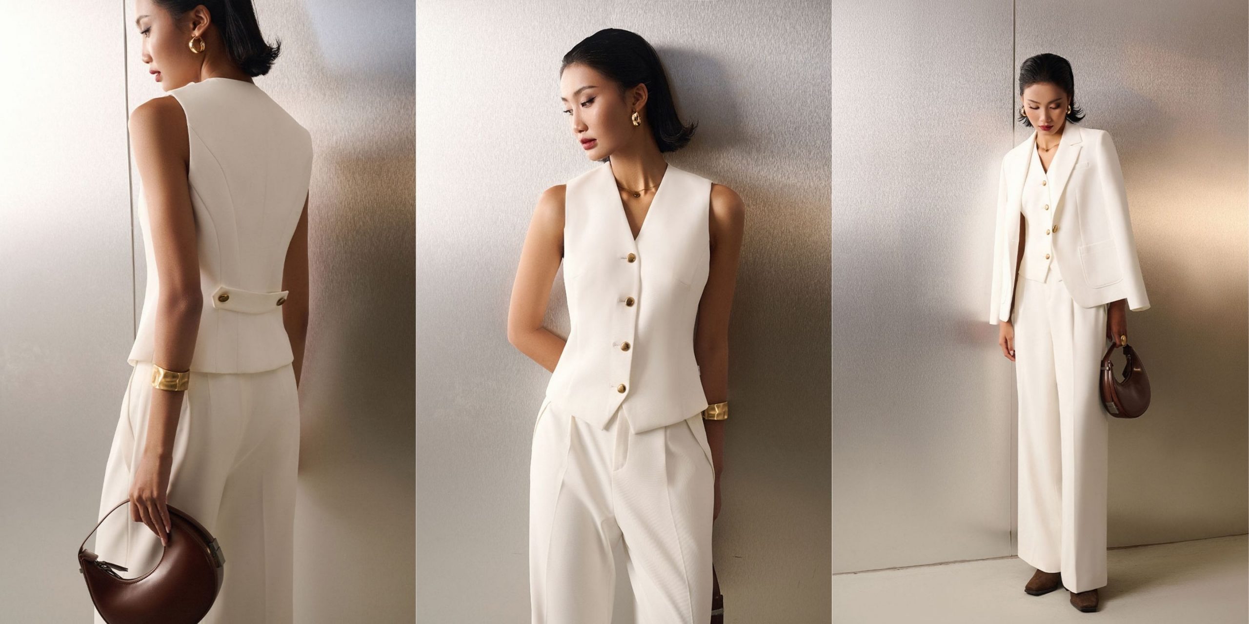 Các kiểu vest nữ hiện đại nâng tầm outfit công sở của quý cô gile vest nữ