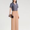Áo kiểu CT croptop cổ V chần chỉ