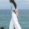 Áo kiểu LT croptop phối màu Áo kiểu LT croptop phối màu