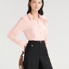 Sơ mi DT nơ lệch 1 bên