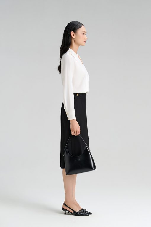 Chân váy suông vát bong giả túi