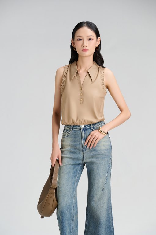 Sơ mi SN nhún bản nách