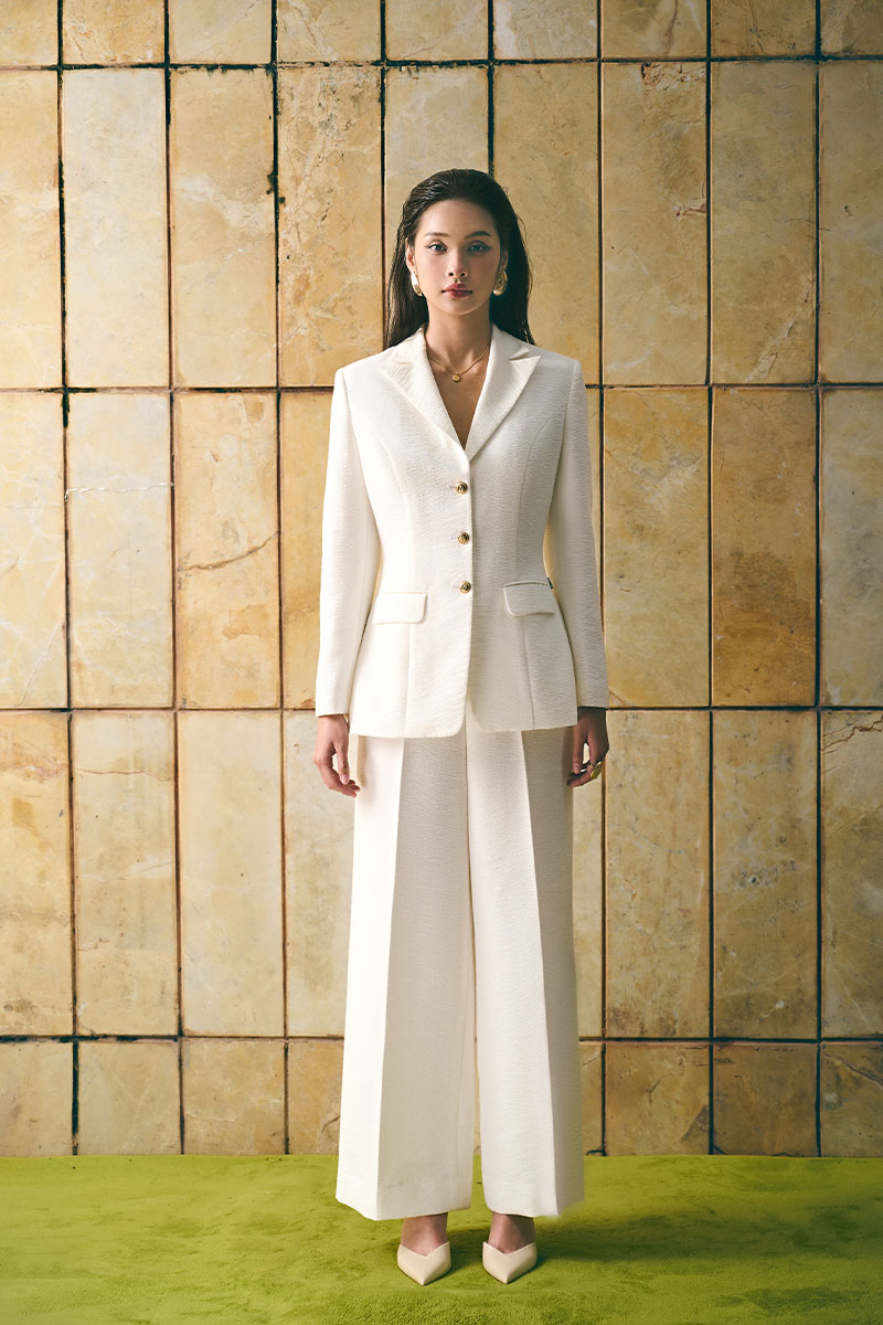 5 tips phối đồ với áo blazer nữ ghi điểm tuyệt đối cho quý cô công sở vest nữ trung niên sang trọng