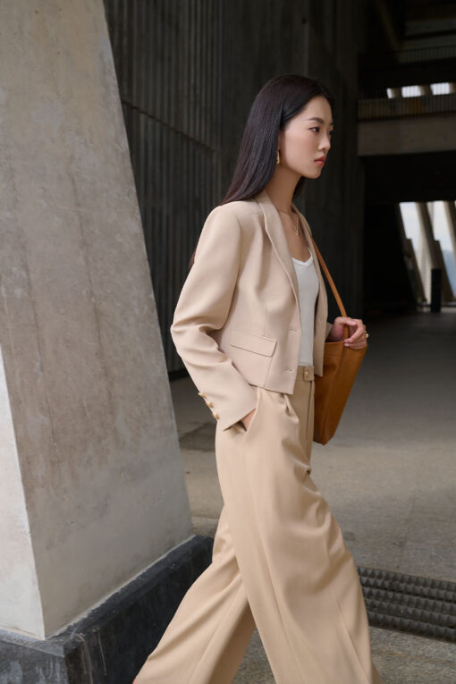 Áo vest croptop túi ốp liền gấu