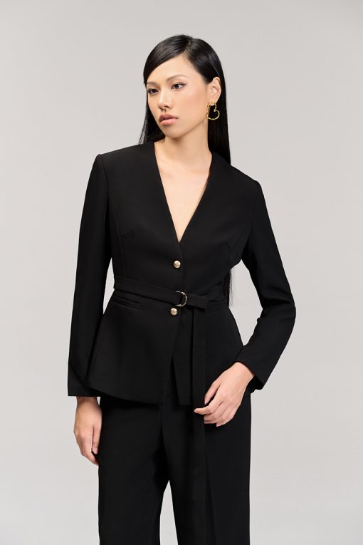 Áo vest ôm cổ V đai rời