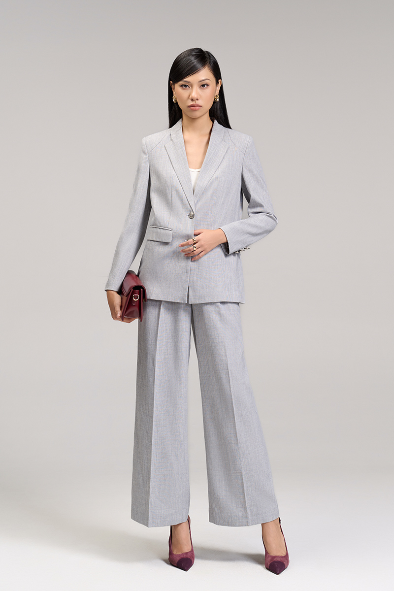 Quần suông quai nhê túi cách điệu Quần suông quai nhê túi cách điệu