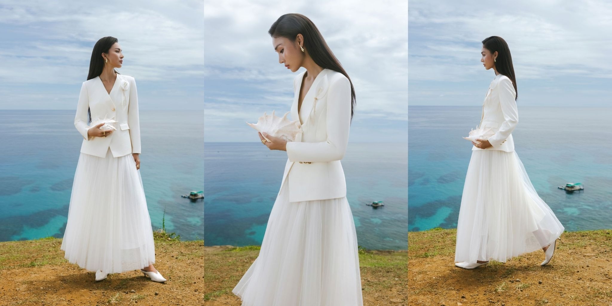 5 cách phối áo vest nữ ngắn giúp quý cô làm chủ mọi ánh nhìn vest trắng nữ