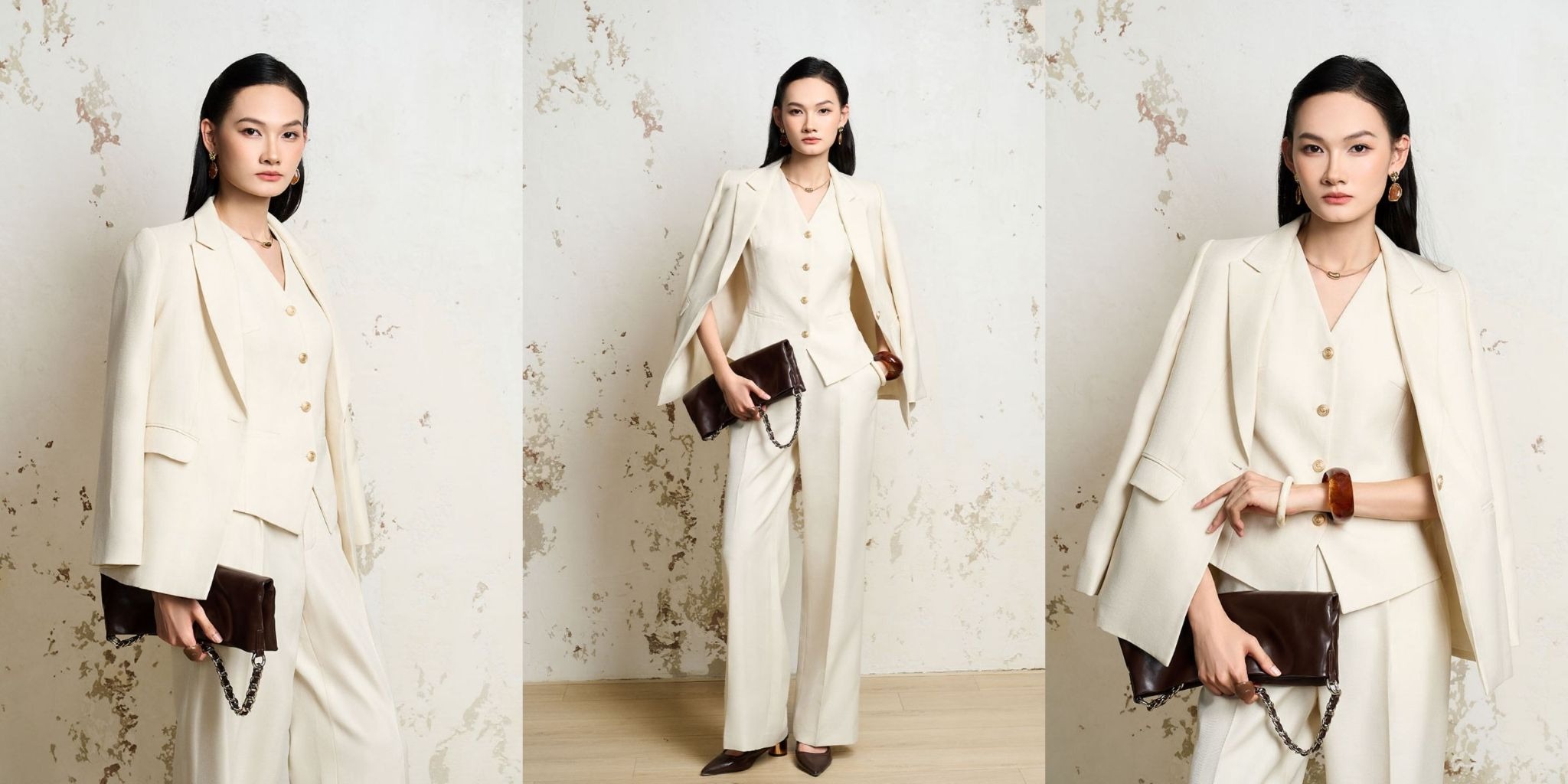 5 cách phối áo vest nữ ngắn giúp quý cô làm chủ mọi ánh nhìn vest trắng nữ