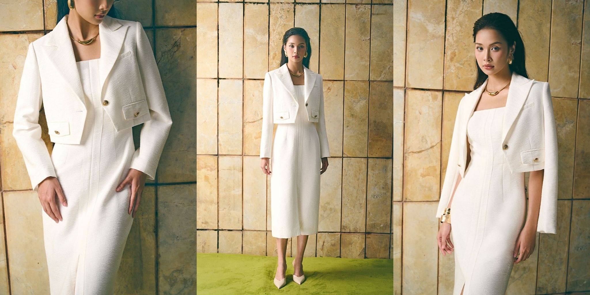 5 cách phối áo vest nữ ngắn giúp quý cô làm chủ mọi ánh nhìn vest trắng nữ