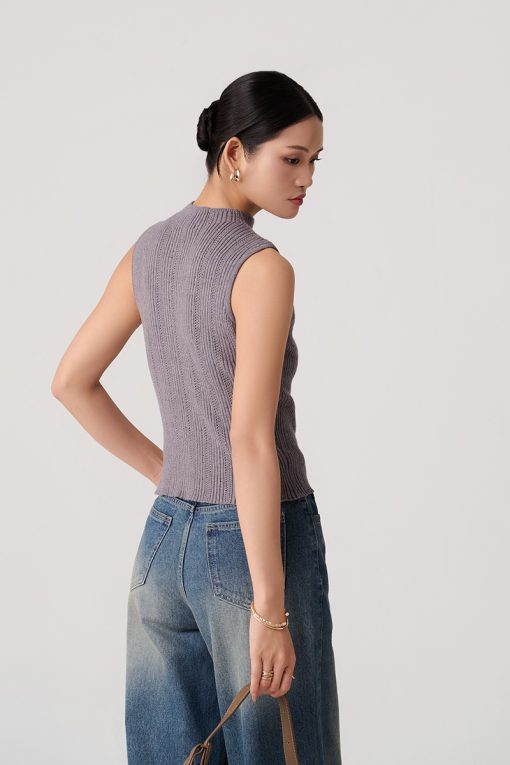 Áo Len SN cổ leo hoạ tiết sọc