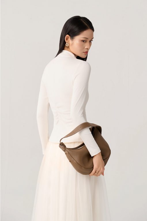 Áo thun DT cổ leo dúm eo sau