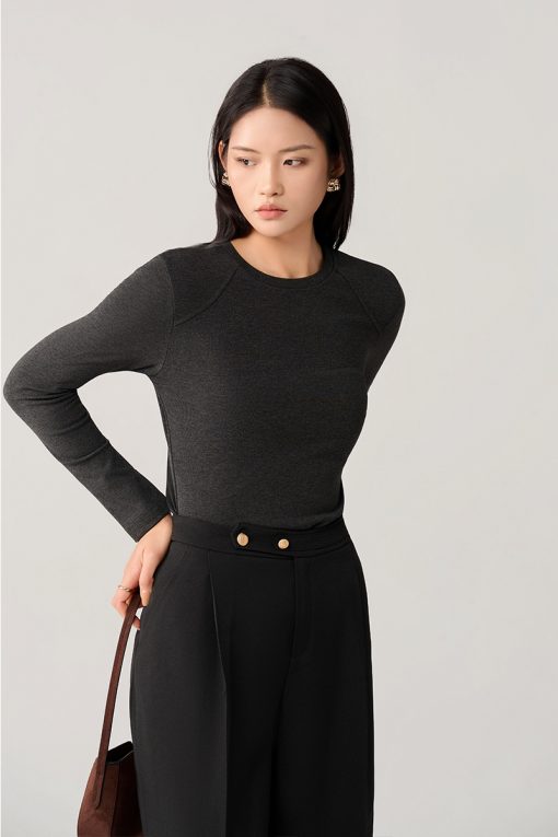 Áo thun DT cổ tròn can vai