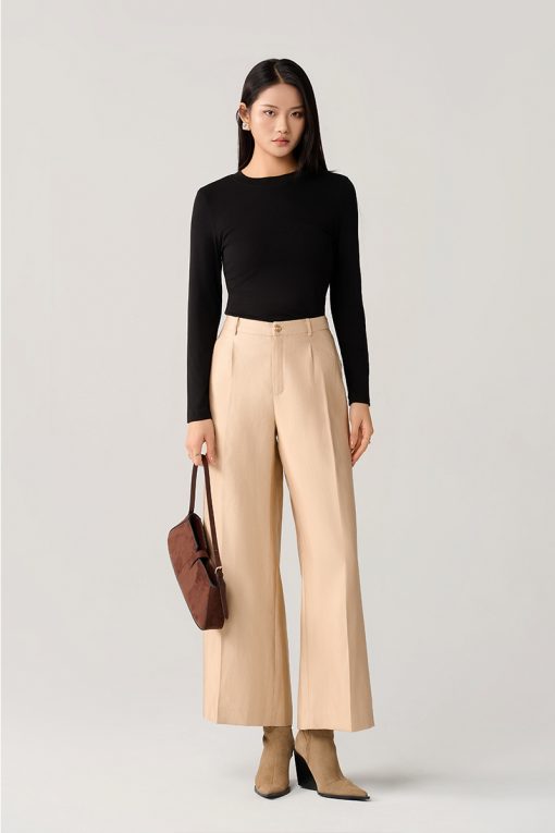 Quần suông súp sườn, can giả túi