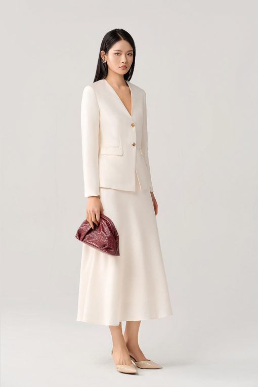 Chân váy xoè basic khoá sườn