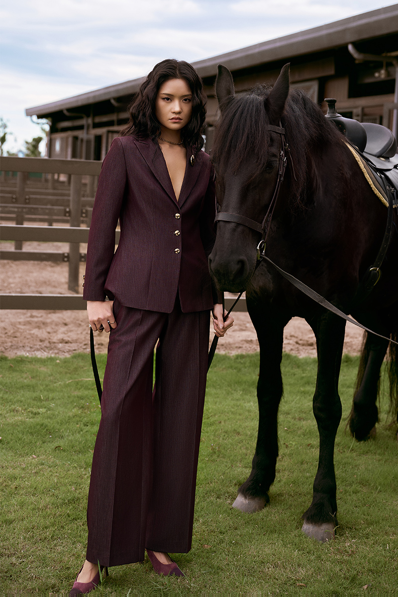 Quần suông bong hông cách điệu Quần suông bong hông cách điệu