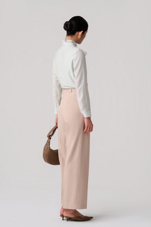 Sơ mi DT nẹp cổ bèo buộc n