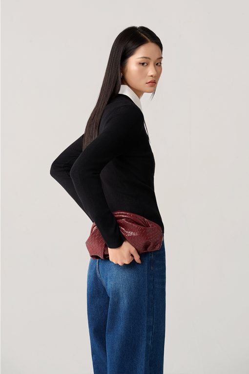 Áo Len DT basic cổ 3cm