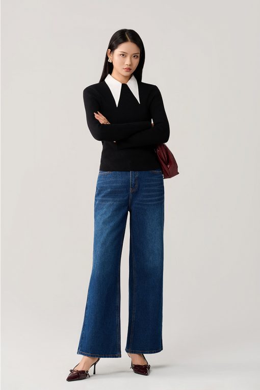 Áo Len DT basic cổ 3cm