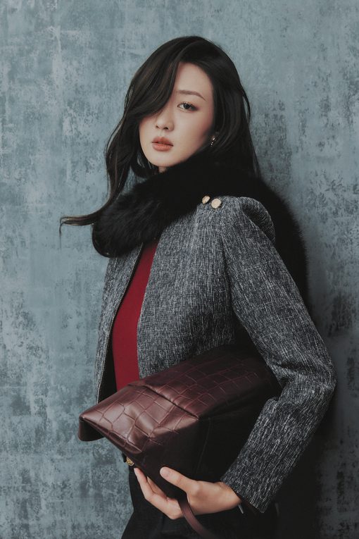 Áo khoác tweed cài khoá đính cúc TT