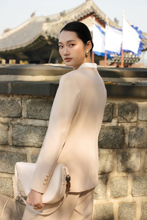 Áo vest cổ V cổ vắt dây