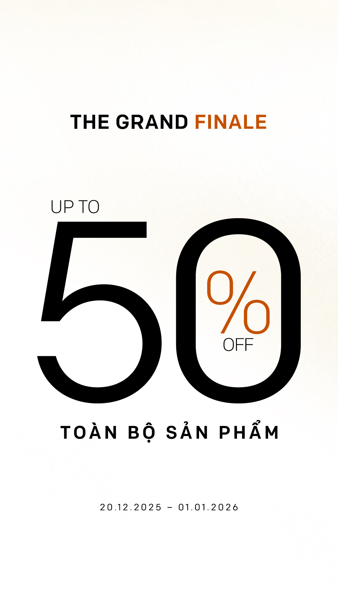 New Year 2026 - Giảm đến 50% toàn bộ sản phẩm