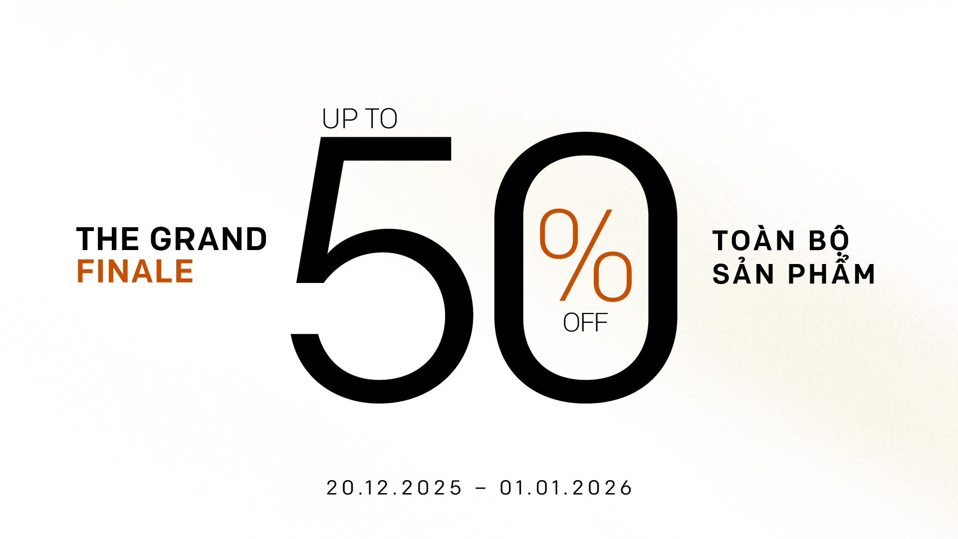 New Year 2026 - Giảm đến 50% toàn bộ sản phẩm