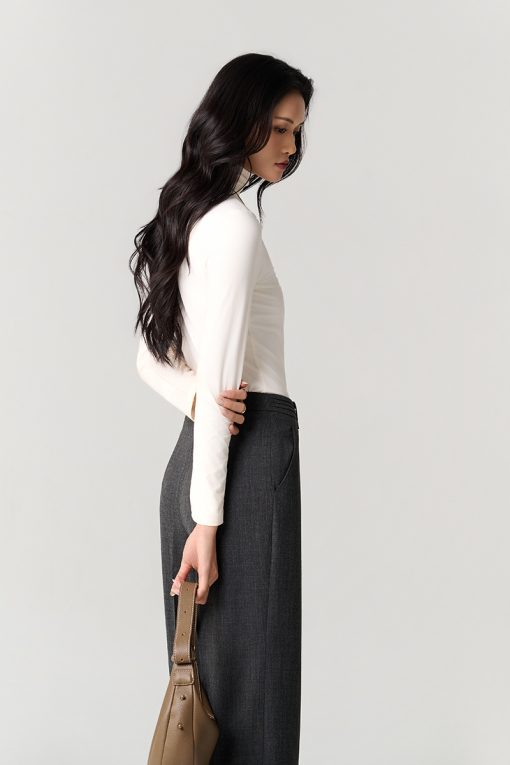 Áo thun DT dáng ôm cổ lọ