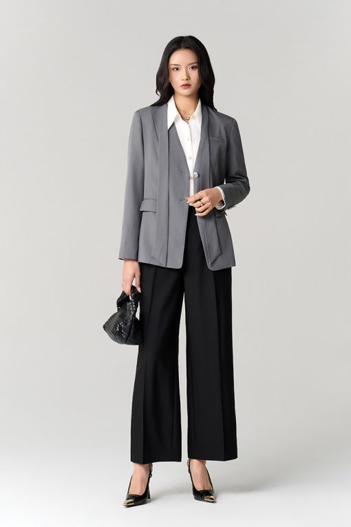 Quần suông bong hông túi cách điệu