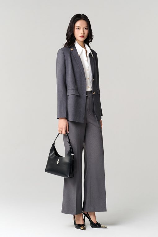 Quần loe cạp luồn đai cài cúc