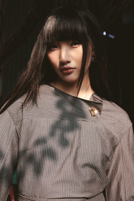 Sơ mi DT can tay xếp ly