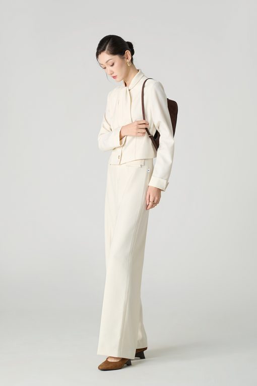 Áo kiểu DT croptop cổ vắt nơ