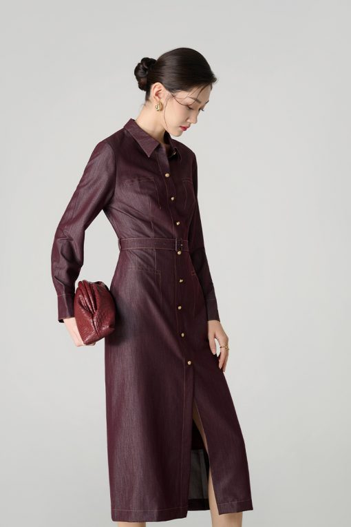 Đầm ôm DT chần chỉ đai eo