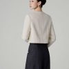 Áo khoác tweed croptop thân đính trang trí