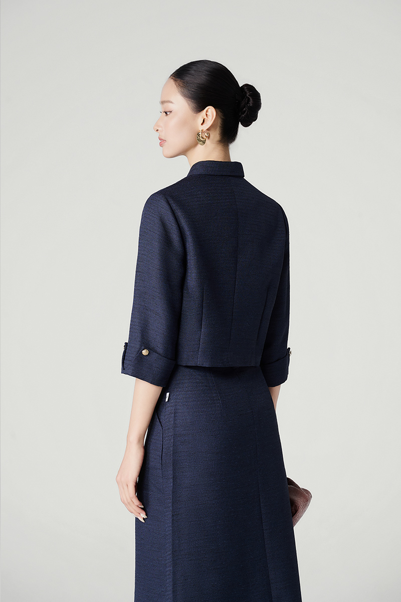 Áo kiểu LT croptop can ngực kẹp nơ