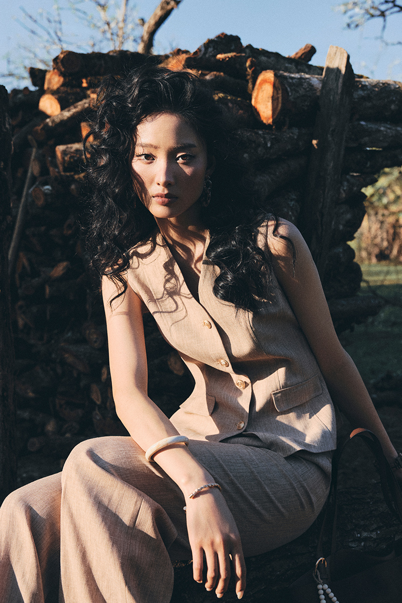 Áo kiểu SN cổ V cá eo sau