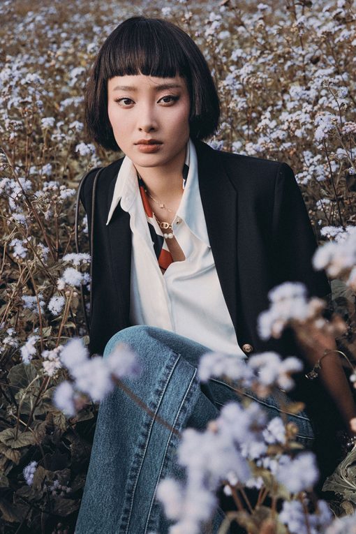 Áo vest CT cổ sam cá nắp túi