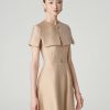 Đầm xoè tay cape đính cúc