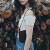 Áo Len trễ vai dệt vặn thừng