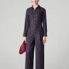 Quần gaucho gấu lật đính cúc