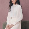 Sơ mi DT cổ đức tay dập ly
