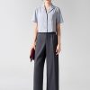 Áo kiểu CT croptop cổ 2 ve cơi dọc thân Áo kiểu CT croptop cổ 2 ve cơi dọc thân