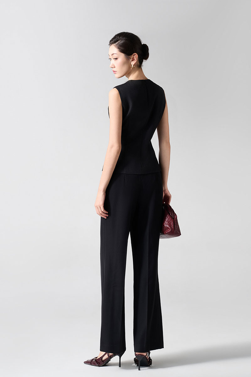 Áo kiểu SN cổ mở cài cúc