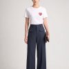 Quần suông kẻ ốp nắp túi TT