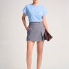 Áo thun CT tay liền in chữ Blue