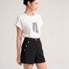 Áo thun CT tay liền in hoạ tiết kẻ sọc